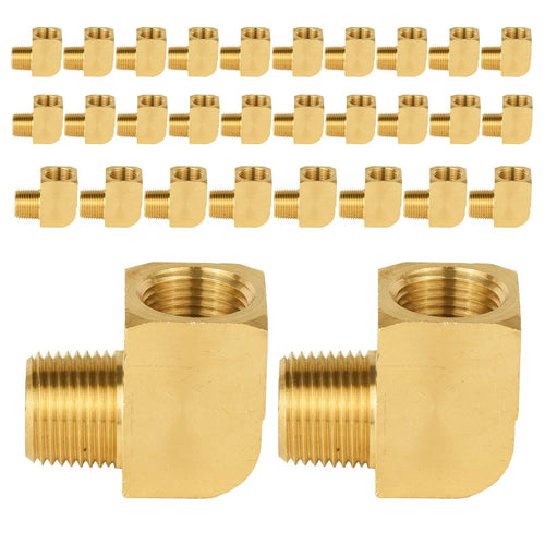 30 Pcs Extruded 3/8" MNPT X FNPT Elbow