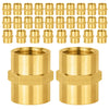 30 Pcs 1/2" Female NPT Brass Hex Connector
