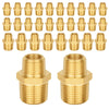 30 Pcs 3/4" X 1/2" Male NPT Brass Hex Connector