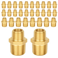 30 Pcs 3/4" X 1/2" Male NPT Brass Hex Connector