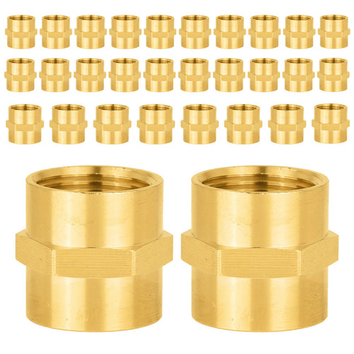 30 Pcs 3/4" Female NPT Brass Hex Connector
