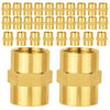 30 Pcs 3/8" Female NPT Brass Hex Connector