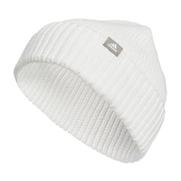 adidas Womens Fashioned Fold Beanie White/Grey/Silver Metallic F23 One Size