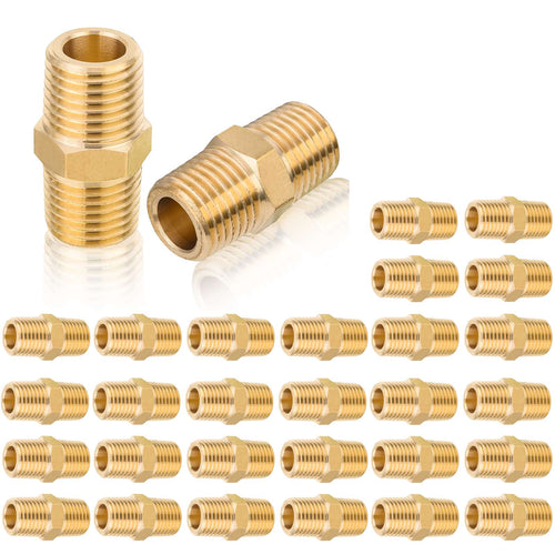3/8" Male NPT Brass Hex Connector