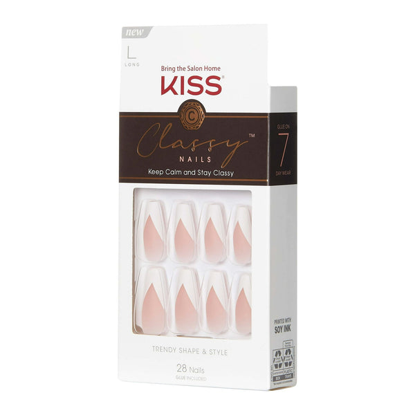 KISS You're Gorgeous Classy Nails, Long Coffin EasyOptionXY LLC