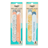 Equate Beauty Mini Nail Files, Assorted, 6 Pack EasyOptionXY LLC