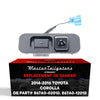 Toyota Corolla w/ Smart Entry System (2014-2016) OEM Replacement Backup Camera OE Part # 867A0-02010, 867A0-12010