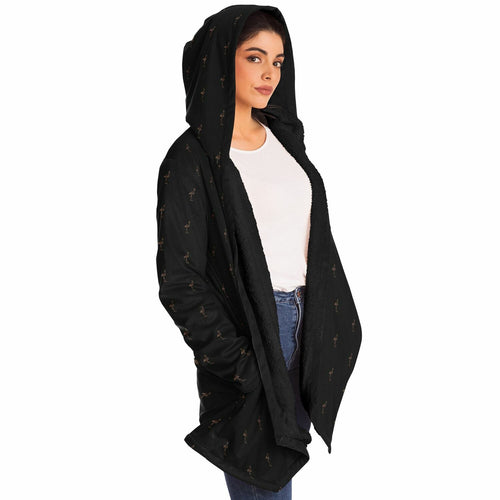 Classic Flamingo Silhouette Cloak Hoodie