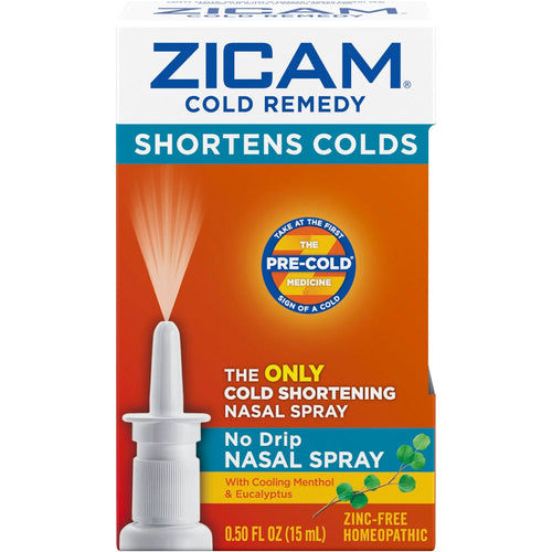 Zicam Cold Remedy, No Drip Nasal Spray, 0.50 Fl Oz (15 Ml)