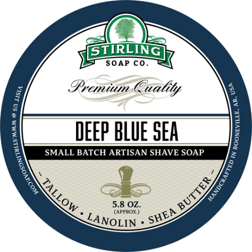 Stirling Soap Co. Deep Blue Sea Shaving Collection