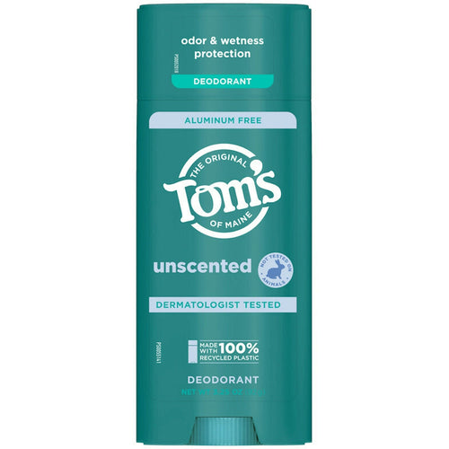 Tom's of Maine Aluminum Free  Unscented Deodorant 3.25 Oz