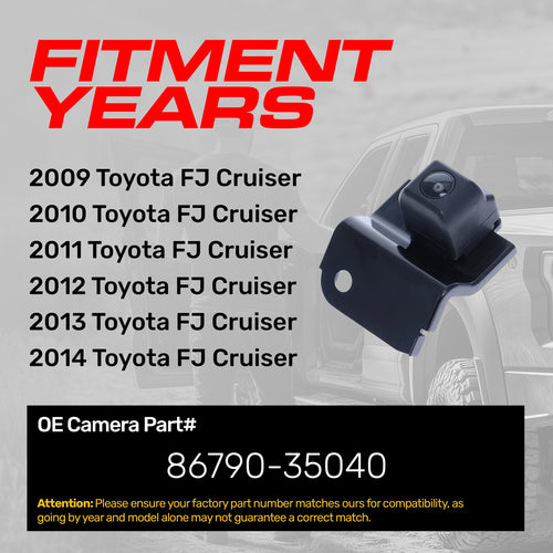 Toyota FJ Cruiser (2009-2014) OEM Replacement Backup Camera OE Part # 86790-35040
