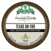 Stirling Soap Co. Texas on Fire Shave Soap Jar 5.8 oz