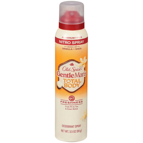 Old Spice Whole Body Deodorant For Men Spray - Vanilla & Shea - 3.5oz