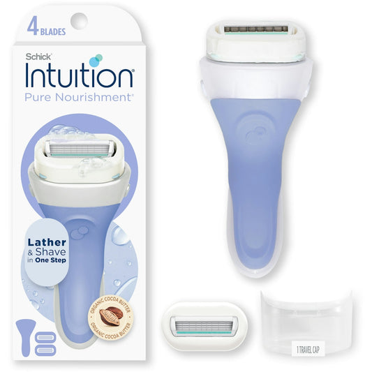 Schick® Intuition® Pure Nourishment® Razor with 4 Blades