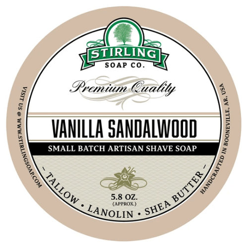 Stirling Soap Co. Vanilla Sandalwood Shaving Collection
