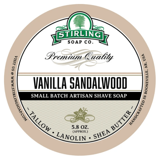 Stirling Soap Co. Vanilla Sandalwood Shaving Collection
