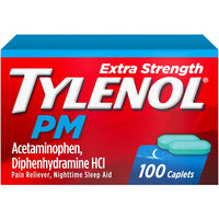 TYLENOL® PM 25 mg - 500 mg Extra Strength Tablet CPLT, 100 EA