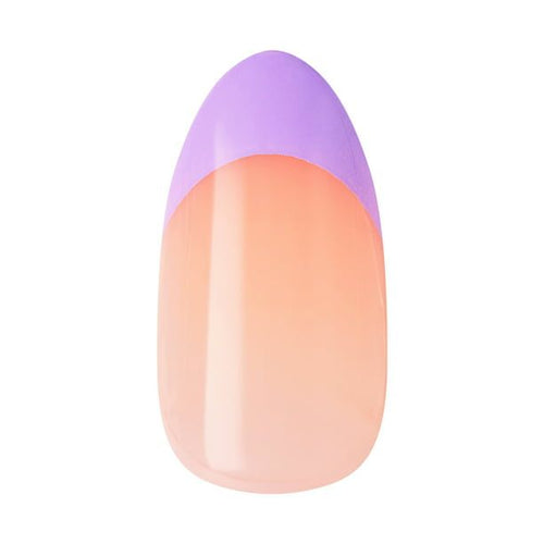 KISS imPRESS Medium Almond Gel Press-On Nails, Glossy Multicolored French, 30 Pieces EasyOptionXY LLC