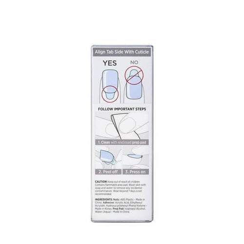 KISS imPRESS Color Medium Coffin Press-On Nails, Cloudless, 30 Count EasyOptionXY LLC