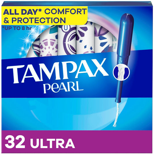 Tampax Pearl Tampons - Ultra Absorbency With LeakGuard Braid - Unscented - 36ct