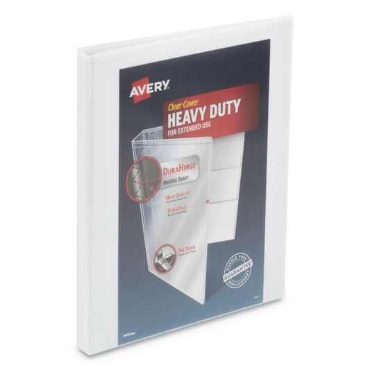 Avery® Heavy-Duty View Binder with DuraHinge® and One Touch Slant Rings