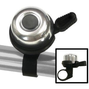 Clean Motion Double Ding Bicycle Bell - Silver