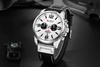 Retro  Waterproof Watch With Chronometers Steel Case And Leather Belts Unique Design Excellent Look Perfect Gift For Your Man