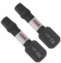 BOSCH ITDSQ3102 2 pc. Driven 1 In. Impact Square #3 Insert Bits