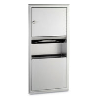 Bobrick ClassicSeries Recessed Paper Towel Dispenser/Waste Receptacle