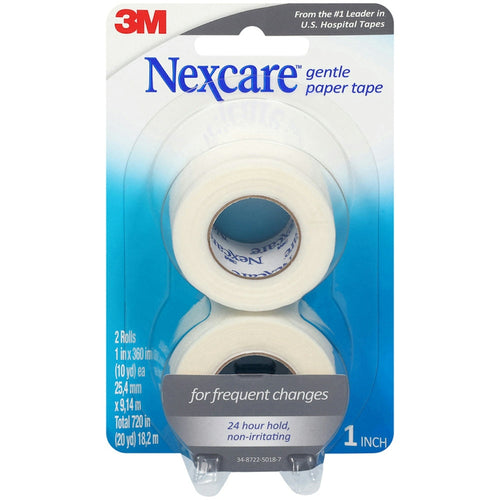 Nexcare 1 Inch X 10 Yards Gentle Paper First Aid Tape Rolls