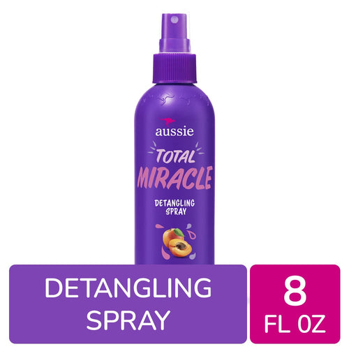 Aussie Total Miracle With Apricot & Australian Macadamia Oil Detangling Spray, 8 Fl Oz