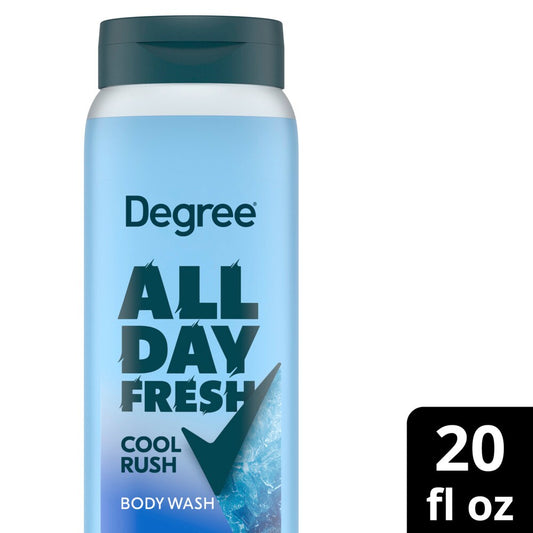 Degree All Day Fresh Cool Rush Body Wash 20 Oz