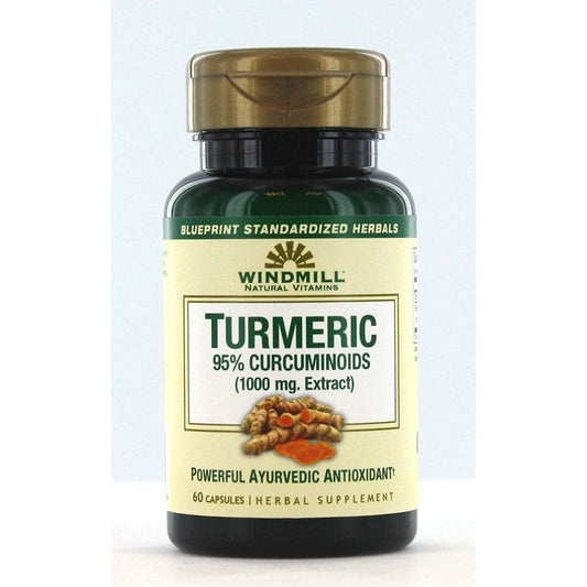 Windmill Turmeric 95% Curcuminoids 1000 Mg Capsules