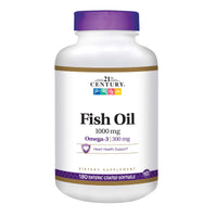 21st Century Fish Oil 1000 Mg Enteric Coated Softgels, 180Count