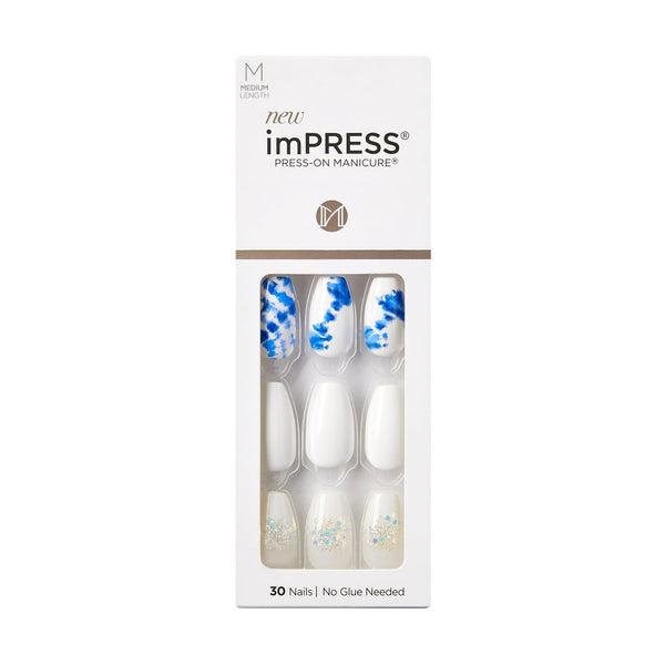 KISS imPRESS Medium Length Press-On Nails, Riviera Paradise, 30 Count EasyOptionXY LLC