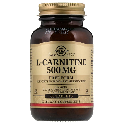 Solgar L-Carnitine 500mg 60 Tablets