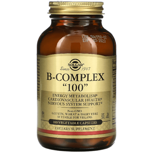 Solgar B-Complex "100" 100 Vegetable Capsules
