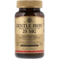 Solgar Gentle Iron 25 mg 180 Vegetable Capsules