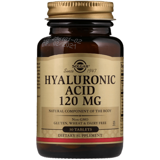Solgar Hyaluronic Acid Tablets, 120 mg, 30 Count