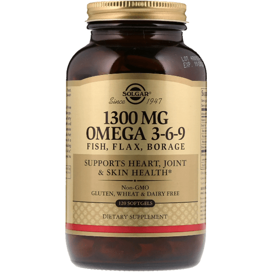 Solgar 1300 mg Omega 3-6-9 120 Softgels