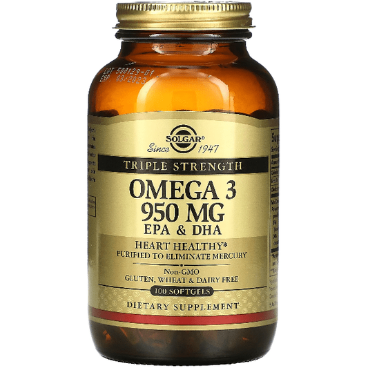 Solgar Triple Strength Omega-3 950mg 100 Softgels
