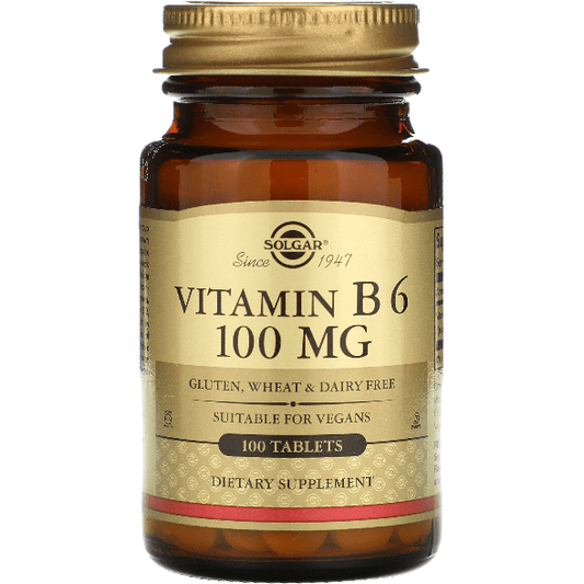 Solgar Vitamin B6 100mg 100 Vegetable Capsules