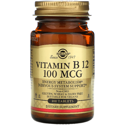Solgar Vitamin B12 100mcg 100 Tablets