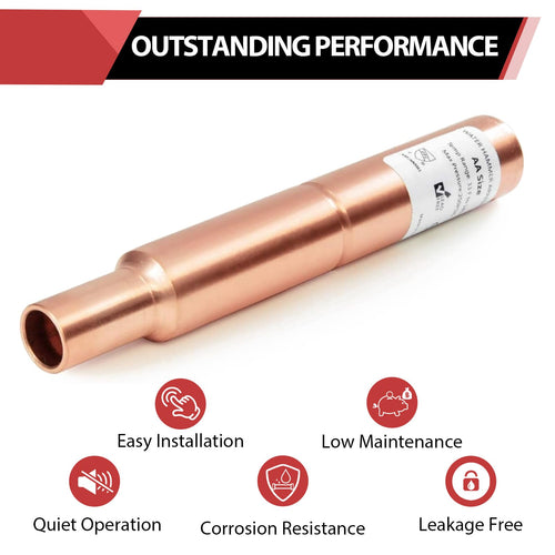 3/4" Sweat Straight MIP Copper Water Hammer Arrestor Plumbingsell