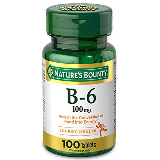 Nature's Bounty Vitamin B 6, 100 Mg, Tablets