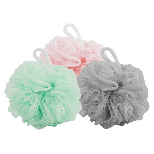 Equate Beauty Gentle Exfoliation Bath Sponge and Shower Loofahs, Assorted Colors, 3 Count EasyOptionXY LLC