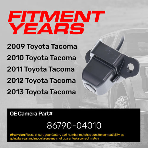 Toyota Tacoma (2009-2013) OEM Replacement Backup Camera OE Part # 86790-04010