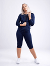 JupiterGear Mid-Rise Capri Fitness Leggings with Side Pockets