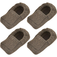 Nova 4 Pcs Heavy Duty Walker Ski Glide Covers Replacement For Indoor Outdoor